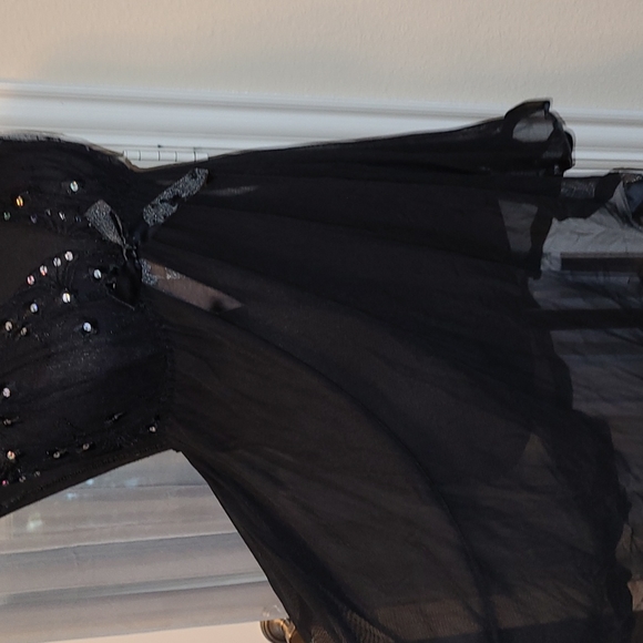 💕NWT Spree Intimates Women Mesh Triangle Cup Sequin Babydoll Set💕Size L - Picture 6 of 11